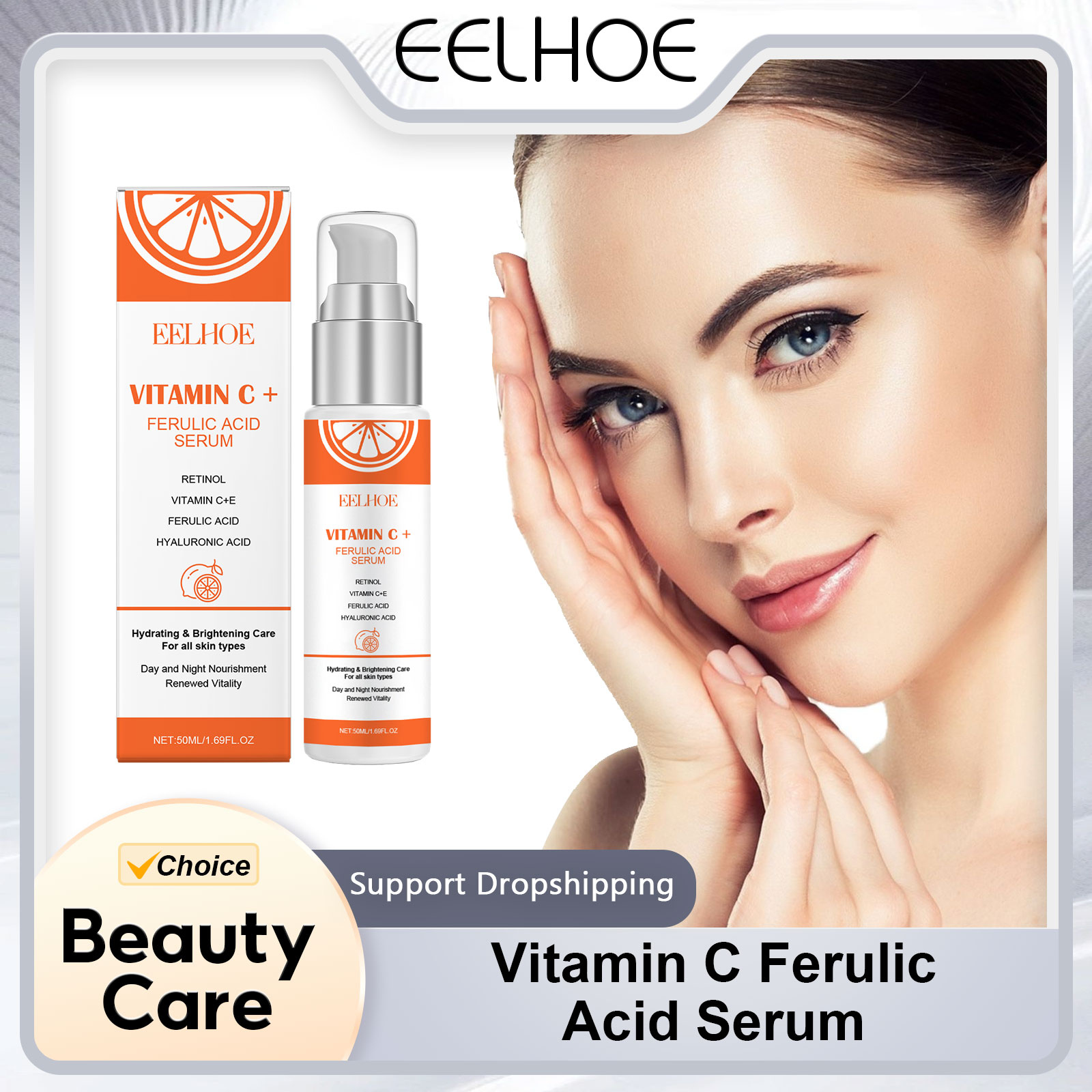 The Ordinary Serum Hyaluronic Acid - EELHOE Vitamin C E Ferulic Acid