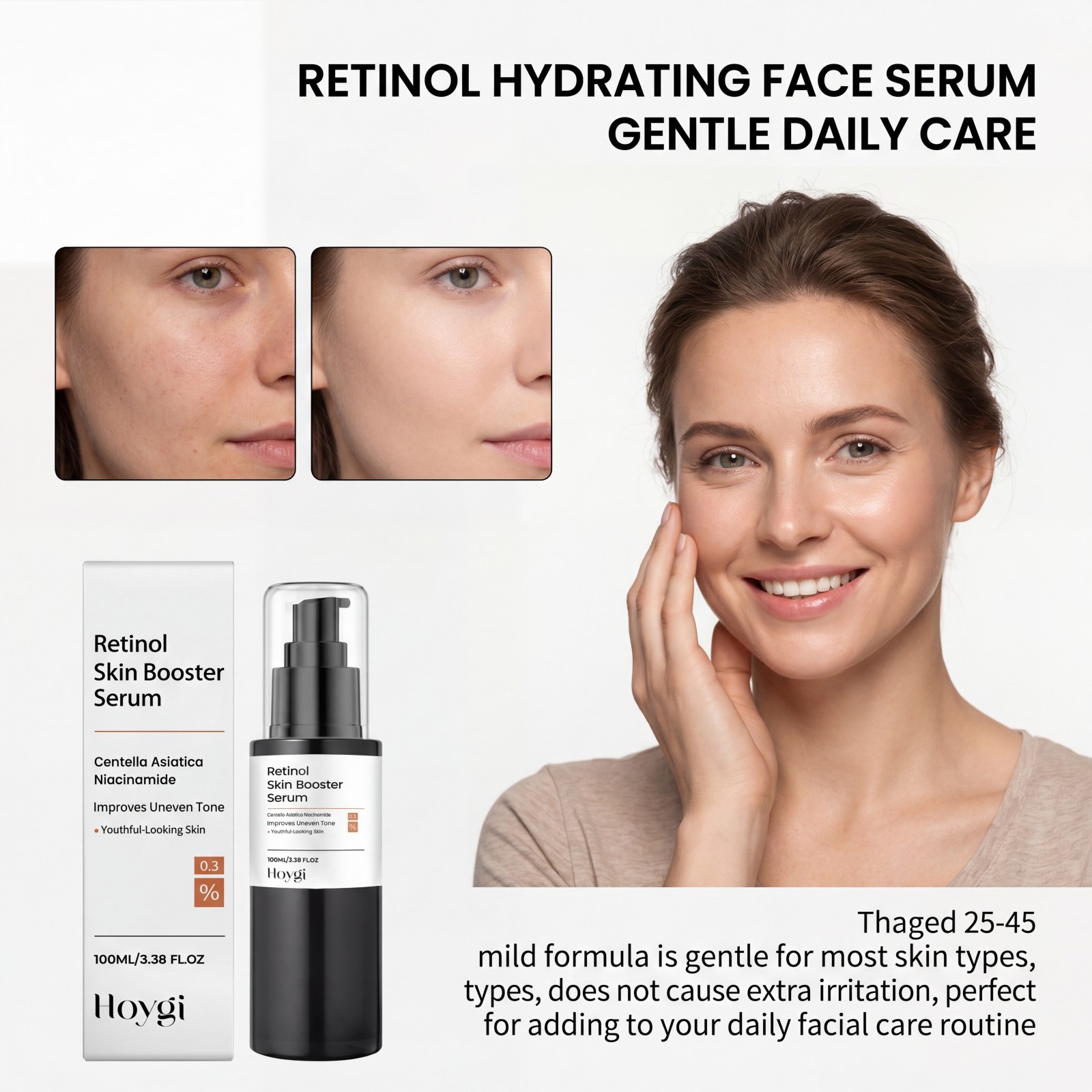 100ml Retinol Skin Booster Ser - The Ordinary Serum Hyaluronic Acid review and price