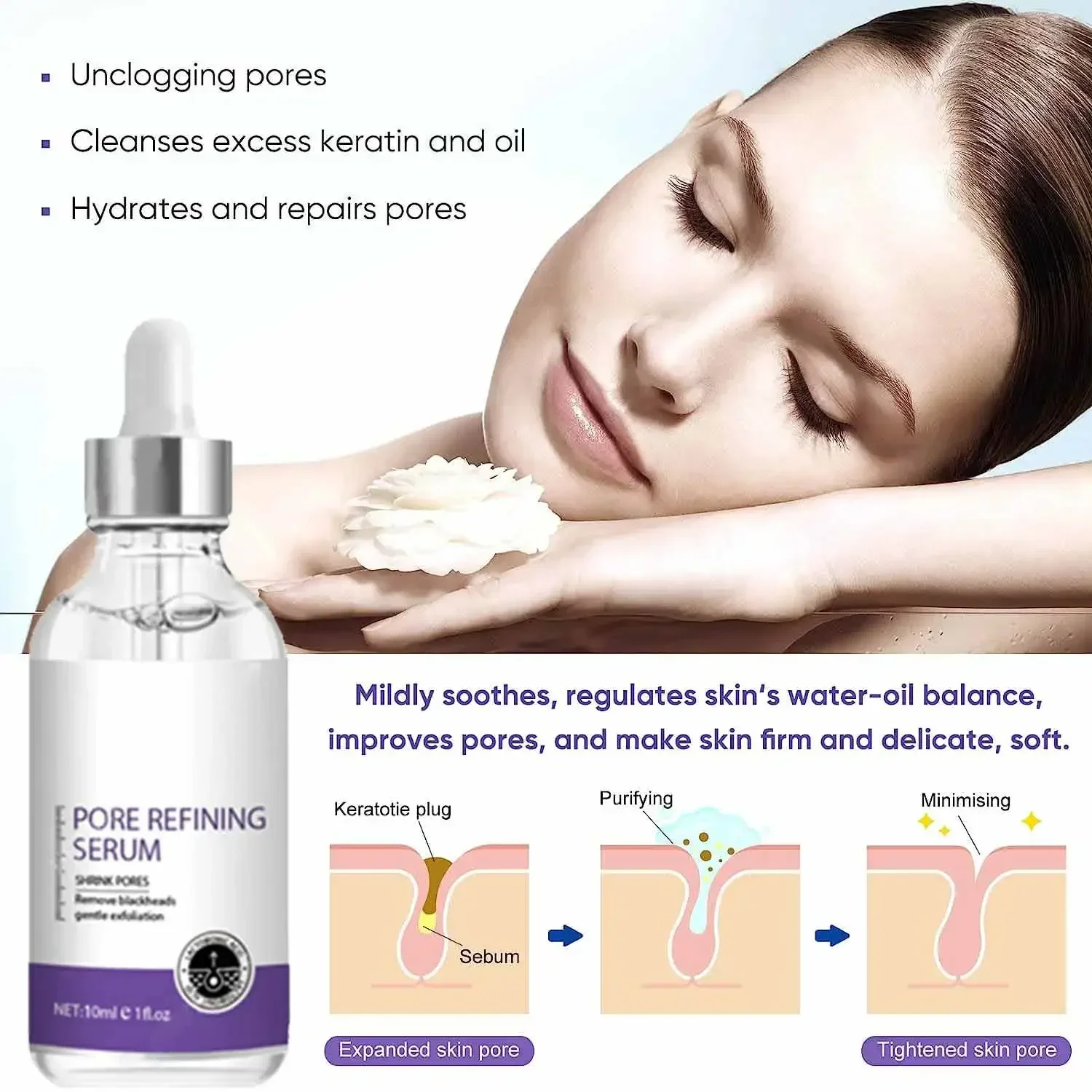 3nd Skin Texture | Pore Refini - The Ordinary Serum Hyaluronic Acid review and price